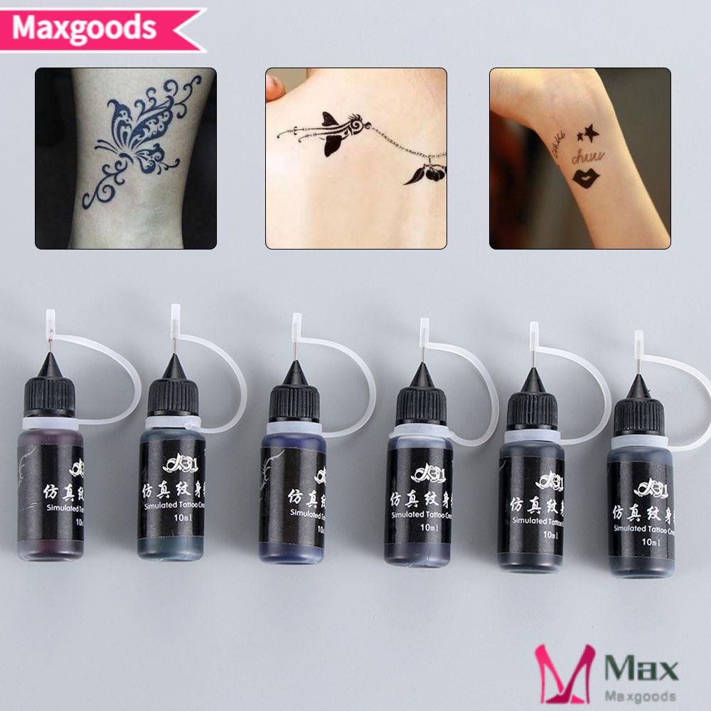 MAXG Bút Kẻ Mắt / Lông Mày Bán Vĩnh Viễn Màu Xanh Lá / Đen Không Đau