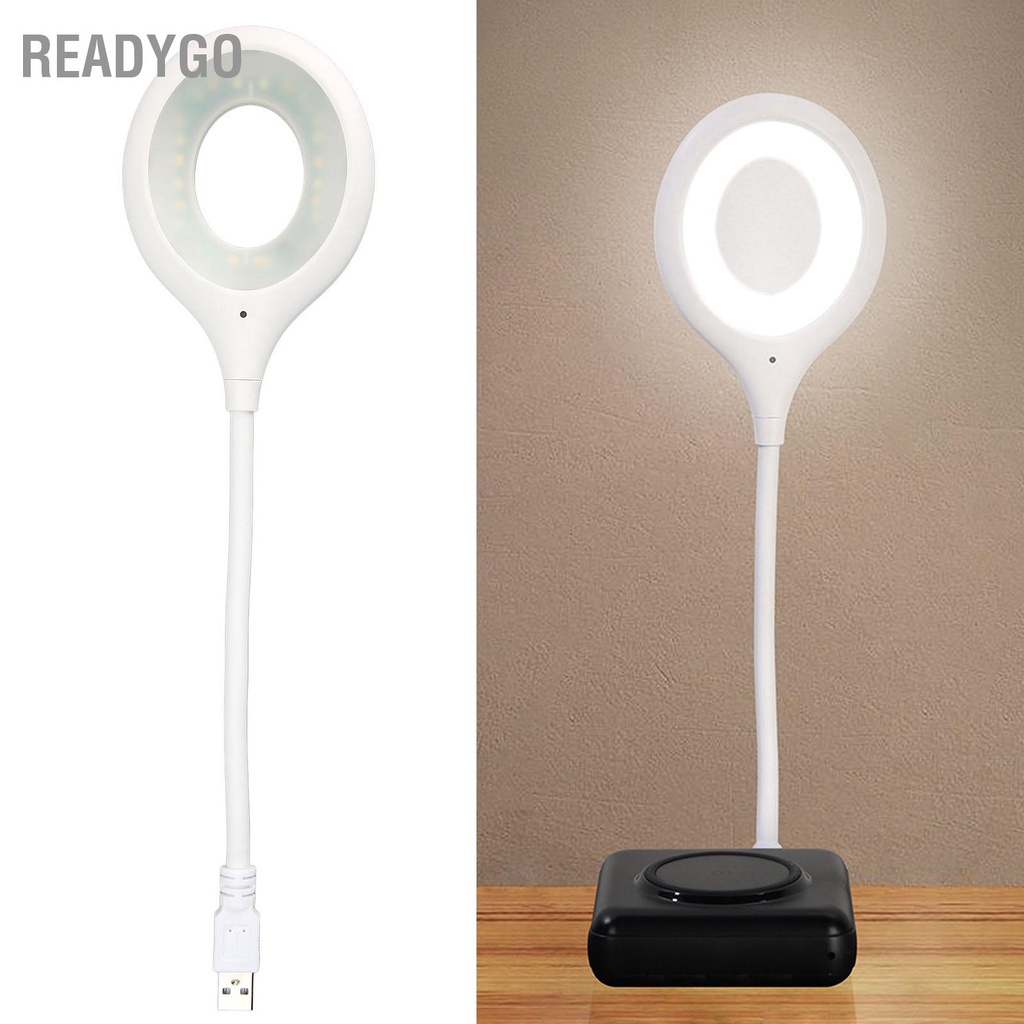 ReadyGo Đèn đọc sách bằng giọng nói USB 24 hạt LED Trí tuệ nhân tạo Điều khiển bàn cho du lịch gia đình