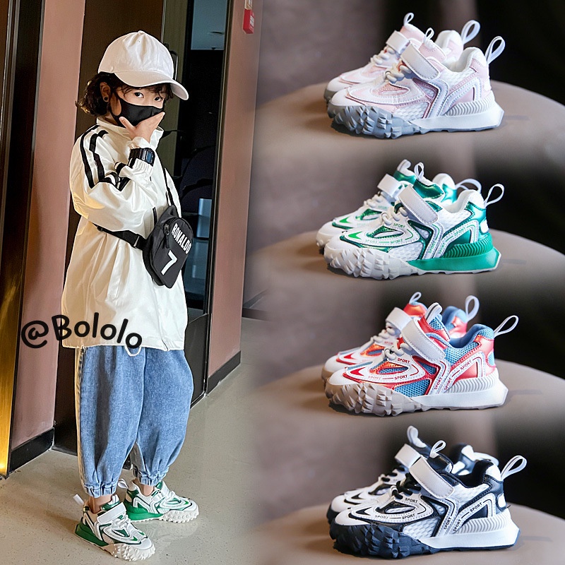 Bololo Giày Thể Thao Đế Mềm Chống Trượt Thoáng Khí Thời Trang Cho Bé