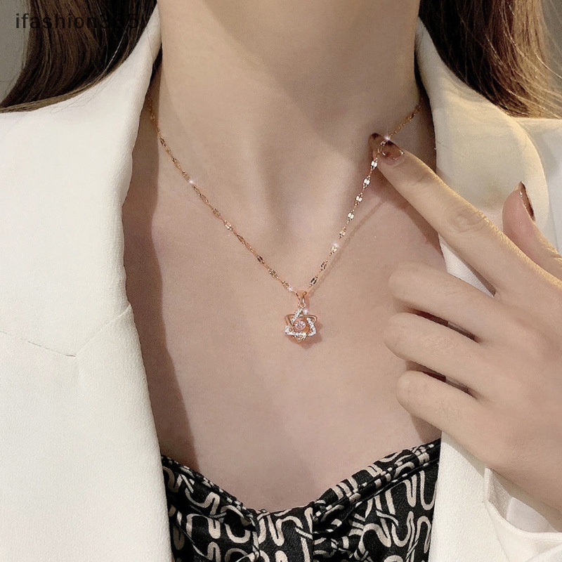 Dây Chuyền Mặt Ngôi Sao Sáu Cánh Đính Đá Thời Trang Hàn Quốc ifashion365