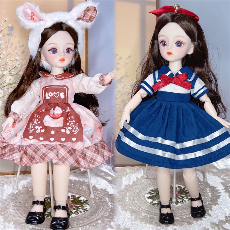 Búp Bê BJD Béo 1 / 6 30cm Mặc Đồ Truyện Tranh Có Khớp Nối Mới Làm Quà Tặng Sinh Nhật Cho Bé Gái