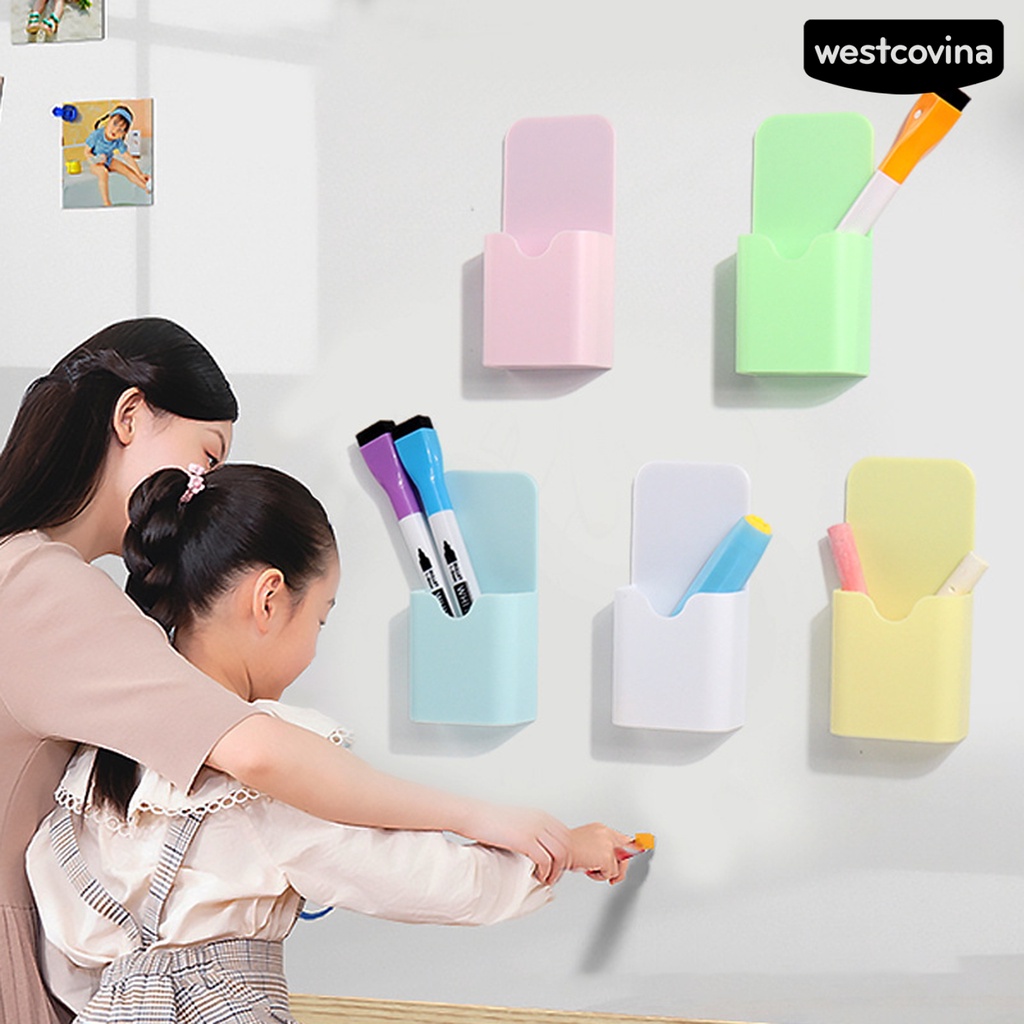 [WSTN]✎Bộ 4 Giá Đỡ Bút Đánh Dấu Có Giác Hút Mạnh Chống Rơi Vỡ Dễ Sử Dụng
