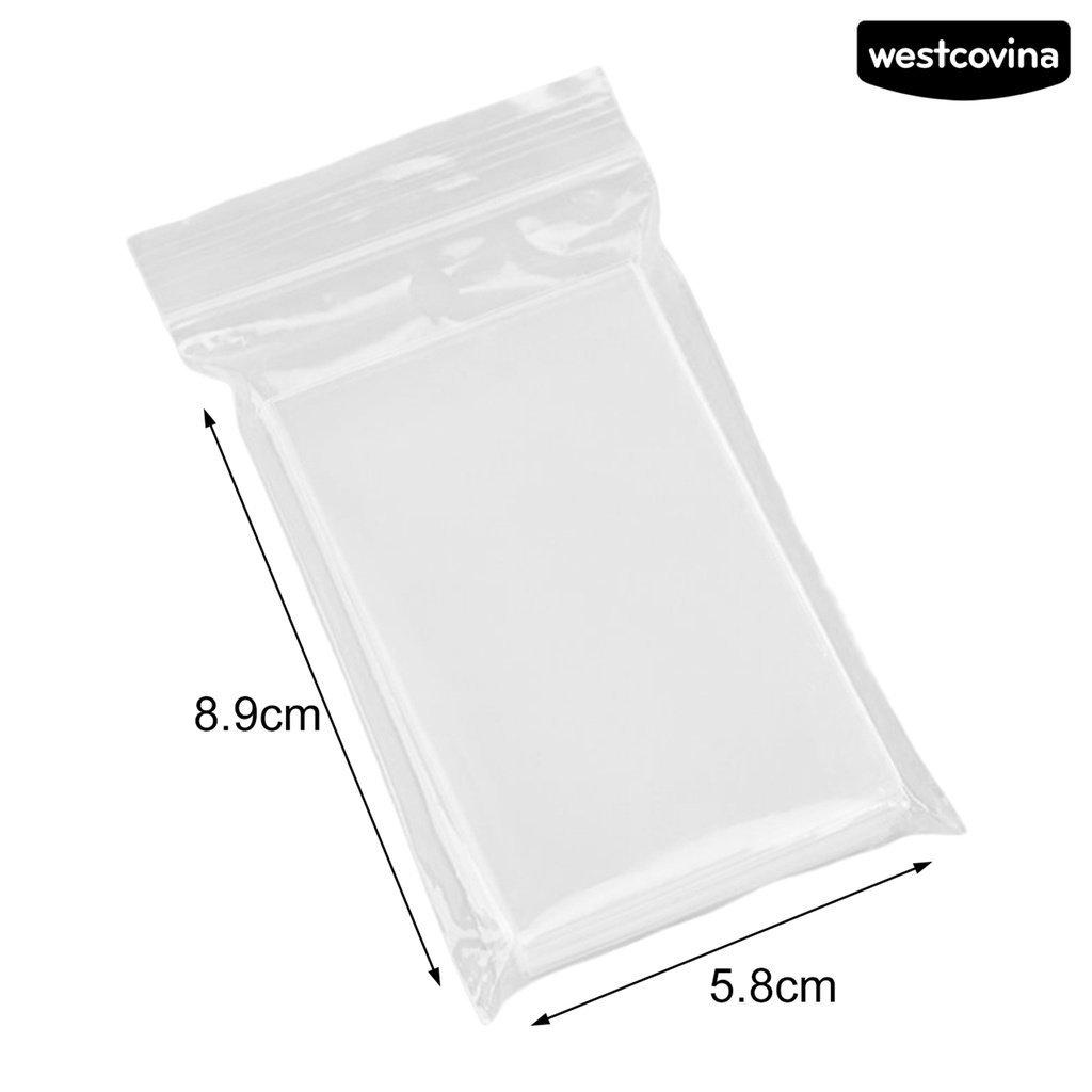 [WSTN]✎Set 50 Miếng Bọc Thẻ Trong Suốt Dày Dặn Chống Trầy Xước Không Chứa Axit