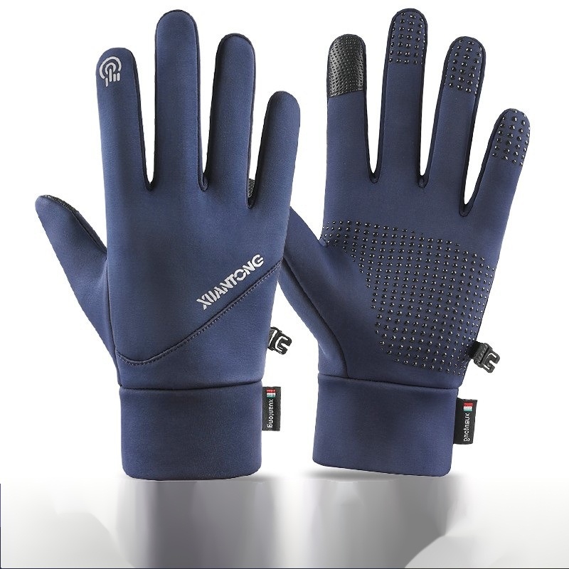 Găng Tay Lái Xe Đạp / Leo Núi Vải Lông Cừu Giữ Ấm Chống Gió / Chống Trượt Màn Hình Cảm