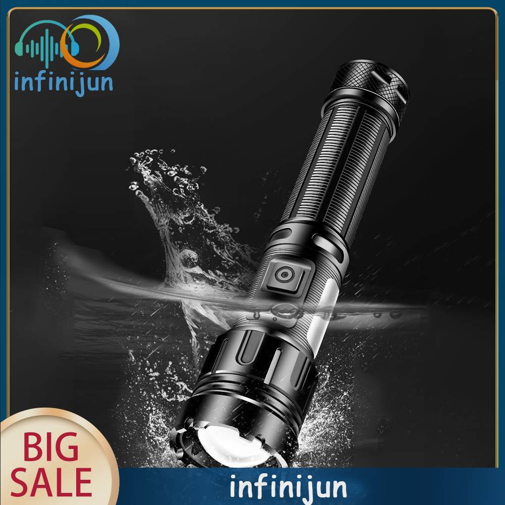 Đèn Pin XHP50 800LM COB LED 1200mAh IPX4 Type-C Sạc USB Tiện Dụng