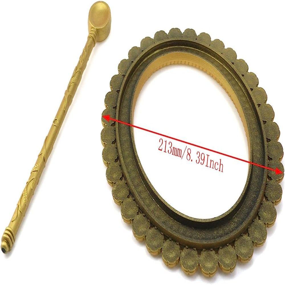 CHOOKEY Set 2 Vòng Khóa Rèm cửa sổ Bằng Nhựa Màu Vàng Đồng Trang Trí Nhà Cửa