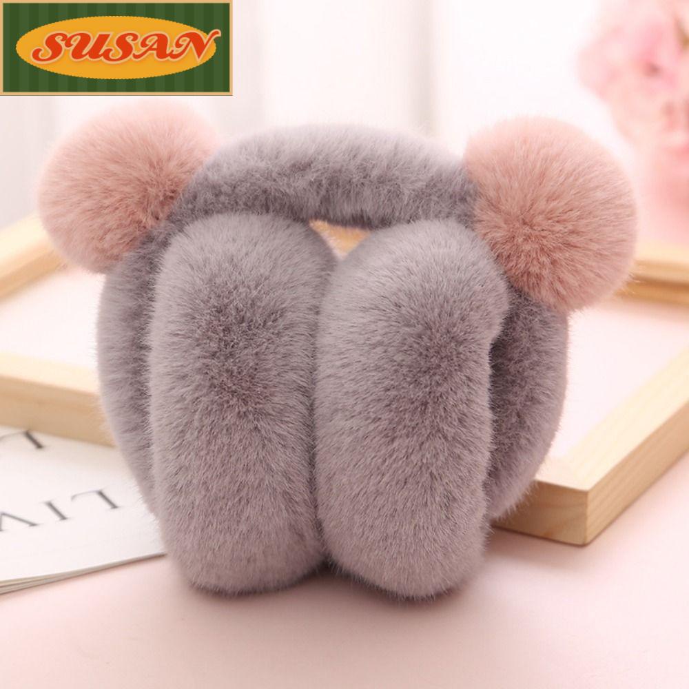 SUSANS Vỏ Bọc Tai Nghe Chụp Tai Có Thể Gấp Gọn Họa Tiết Đáng Yêu Cho Nữ