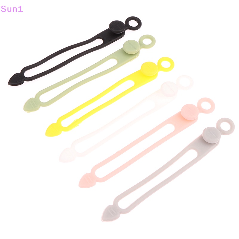 Set 10 / 10 Dây Silicone Buộc Cáp Đa Năng Tiện Dụng