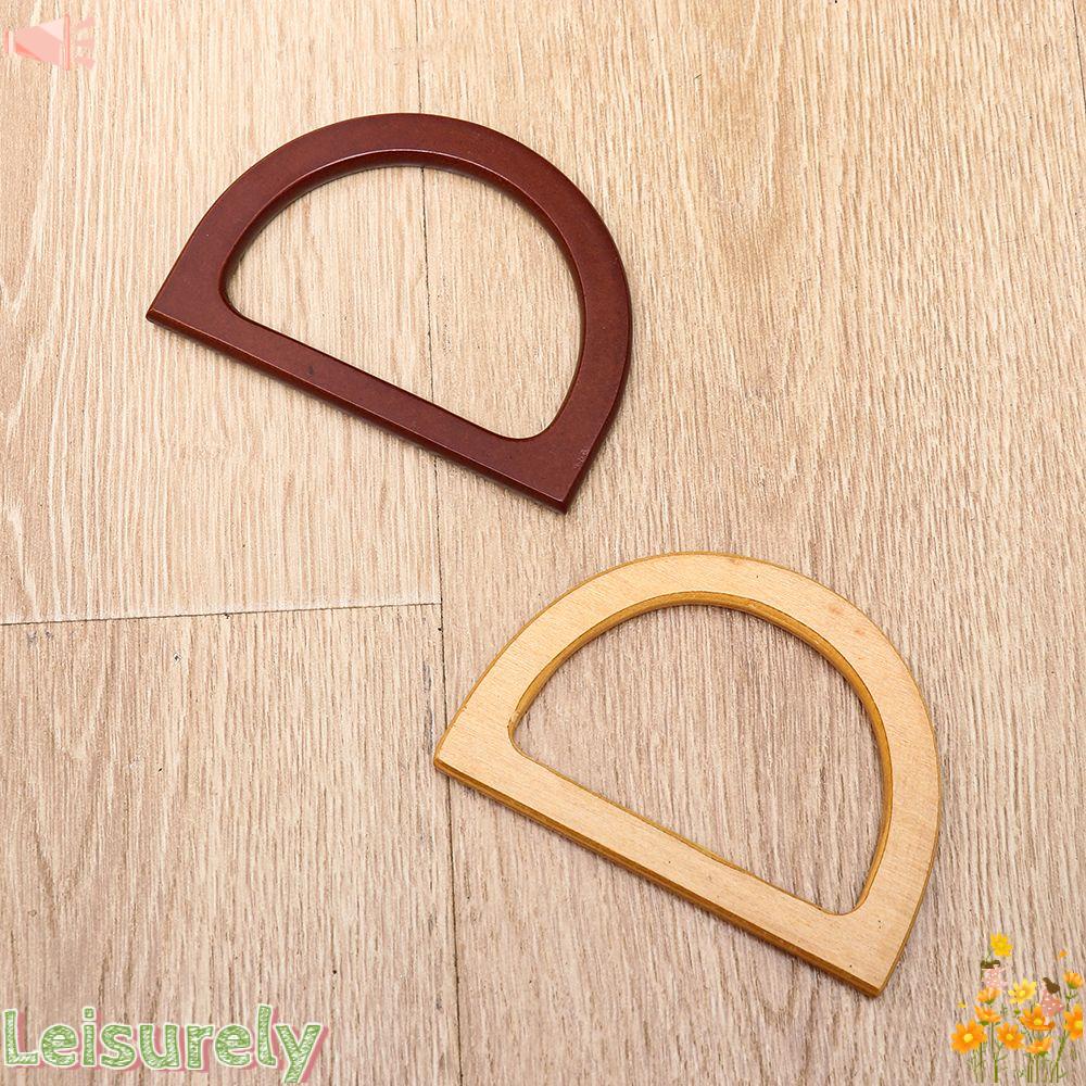 LEILY Phụ Kiện Quai Túi Xách DIY Bằng Gỗ