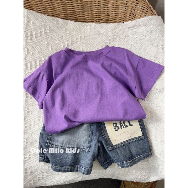 Quần Short Denim Dáng Rộng In Họa Tiết Graffiti Phong Cách Hàn Quốc Thời Trang Mùa Hè Cho Bé Trai Và Gái