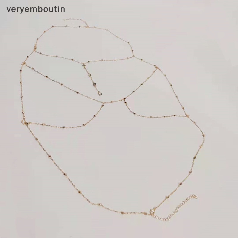 Dây Xích Tua Rua Chéo Ngực Đính Đá Thời Trang Đi Biển Quyến Rũ Cho Nữ