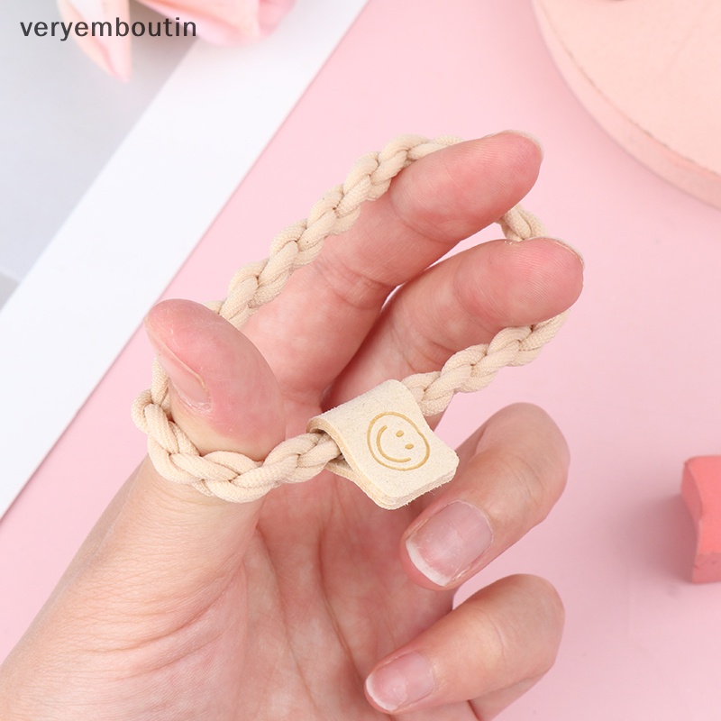 Bộ 5 Dây Buộc Tóc Cao Su Co Giãn Phong Cách Hàn Quốc Cho Nữ