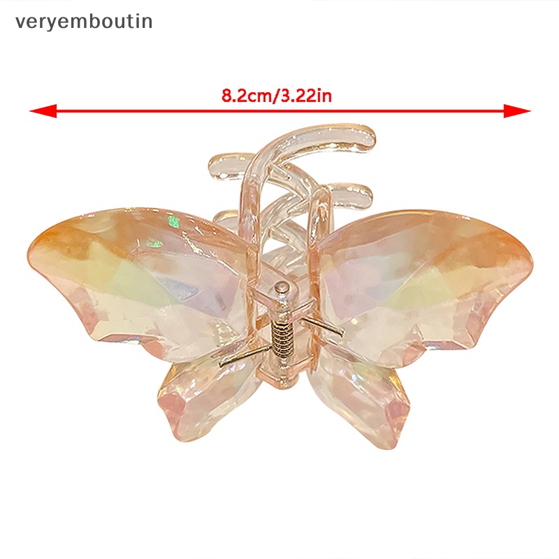 Kẹp Càng Cua Lớn Bằng Nhựa Trong Suốt Thời Trang Cho Nữ Mã 2023