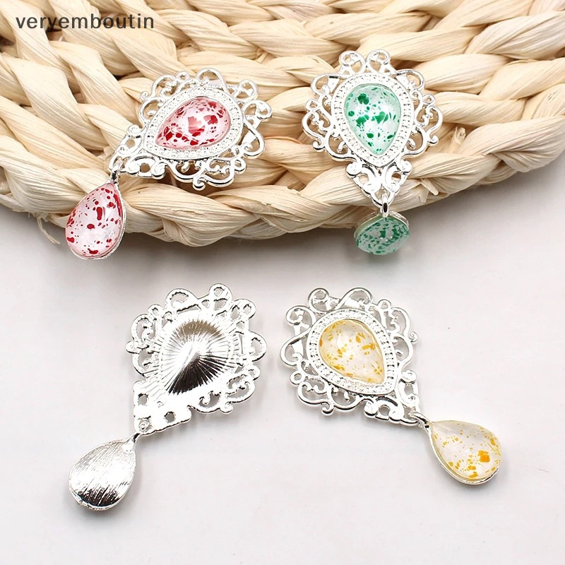 Ghim Cài Áo Bằng Bạc 48X26MM Dùng Trang Trí Tiệc Cưới DIY