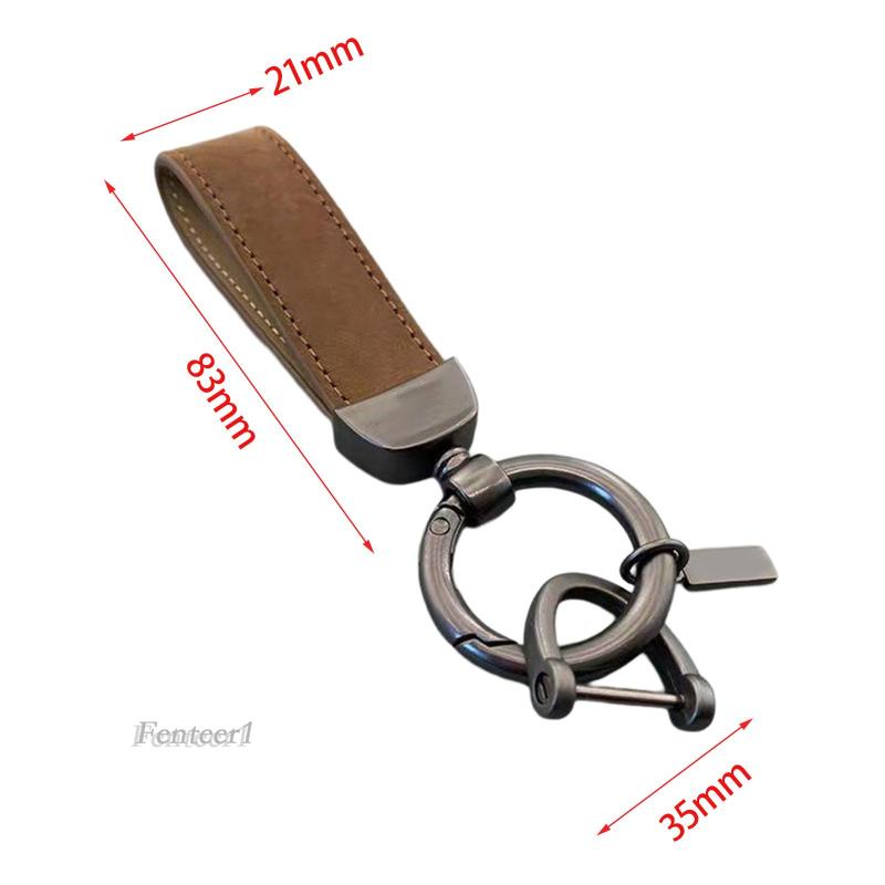 Móc Chìa Khóa Bằng Da PU Chống Mòn Thời Trang Cho Nam
