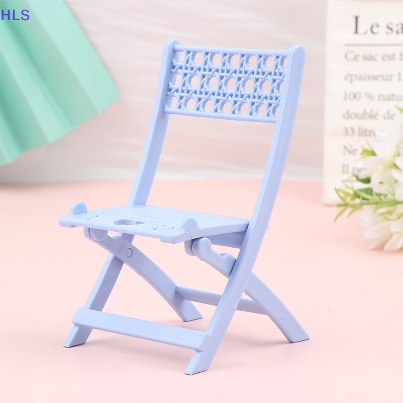 [HLS] 1 Mô Hình Ghế mini Nhiều Màu Có Chân Đứng Để Bàn Trang Trí Phong Cảnh Nhà Búp Bê