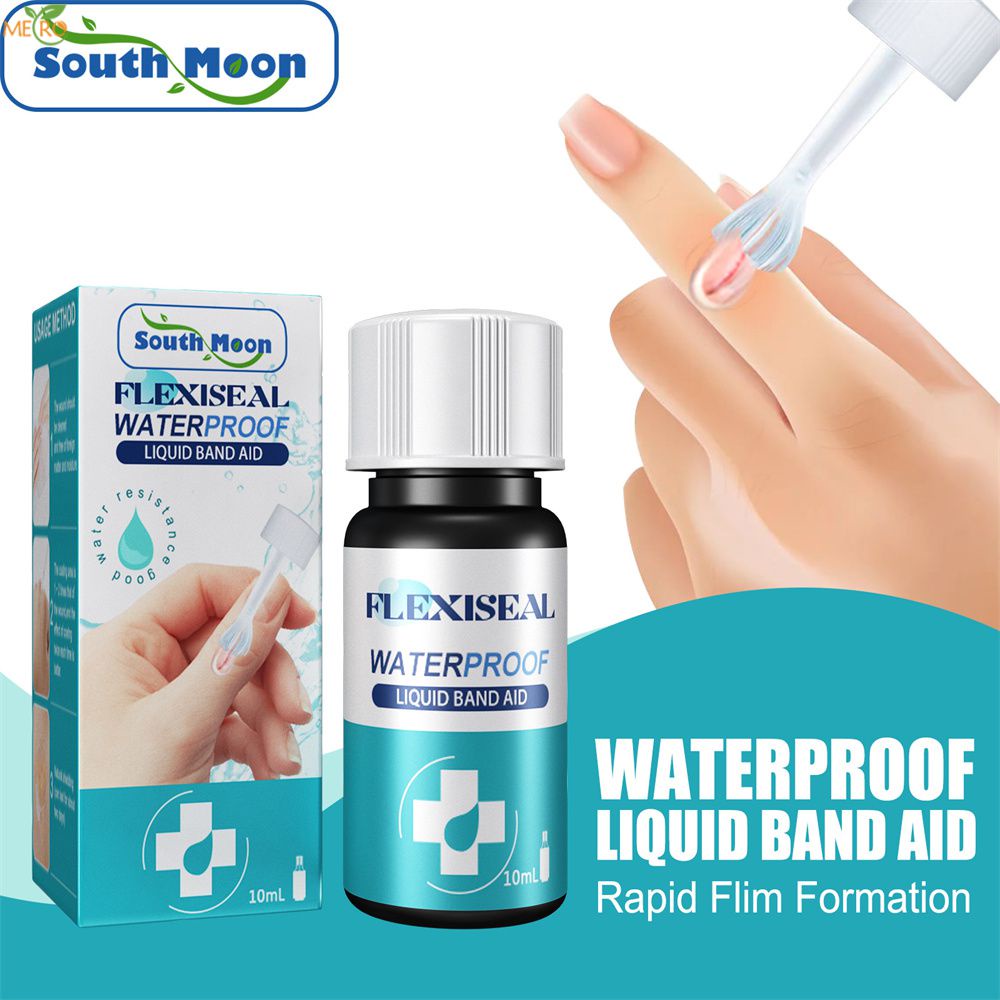 ♕ South Moon Flexiseal Chất lỏng không thấm nước Băng hỗ trợ Bảo vệ bề mặt vết thương Tạo màng nhanh Băng lỏng thoáng khí trong suốt Chăm sóc cơ thể tàu điện ngầm
