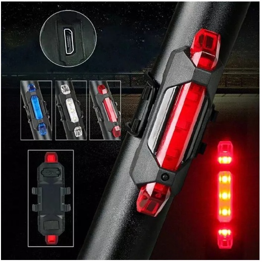 Popkozzi Đèn led cảnh báo đèn xe đạp đèn hậu xe đạp chống thấm nước Sáng lên đến 10 giờ nhiều màu sắc