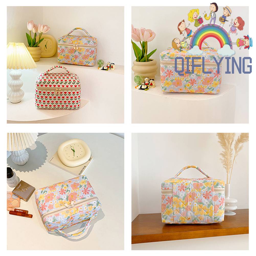 Túi Đựng Mỹ Phẩm Chất Liệu Cotton Thời Trang Dành Cho Nữ