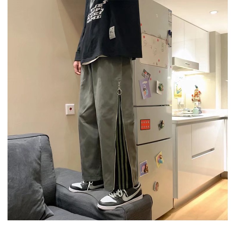 Quần Dài Dáng Suông Rộng Phong Cách Thời Trang Đường Phố Cho Nam Giới