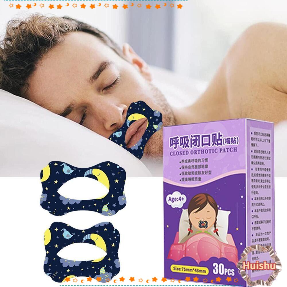 HS Hộp 30 Miếng Dán Miệng Chống Ngáy Chăm Sóc Sức Khỏe Cho Người Lớn / Trẻ Em
