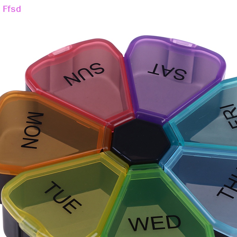 Hộp Đựng Thuốc 7 Ngăn Mini Bằng Nhựa Tiện Dụng Mang Theo Du Lịch