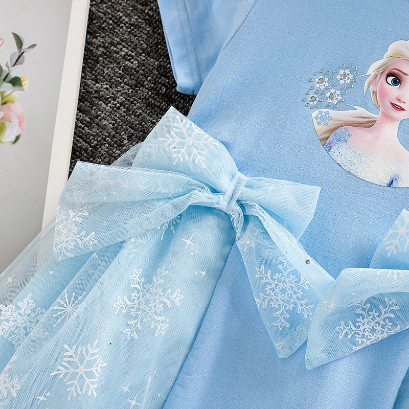 Trẻ em cô gái váy công chúa váy trẻ em cotton sequins váy trẻ em cô gái thời trang quần áo trẻ em mặc