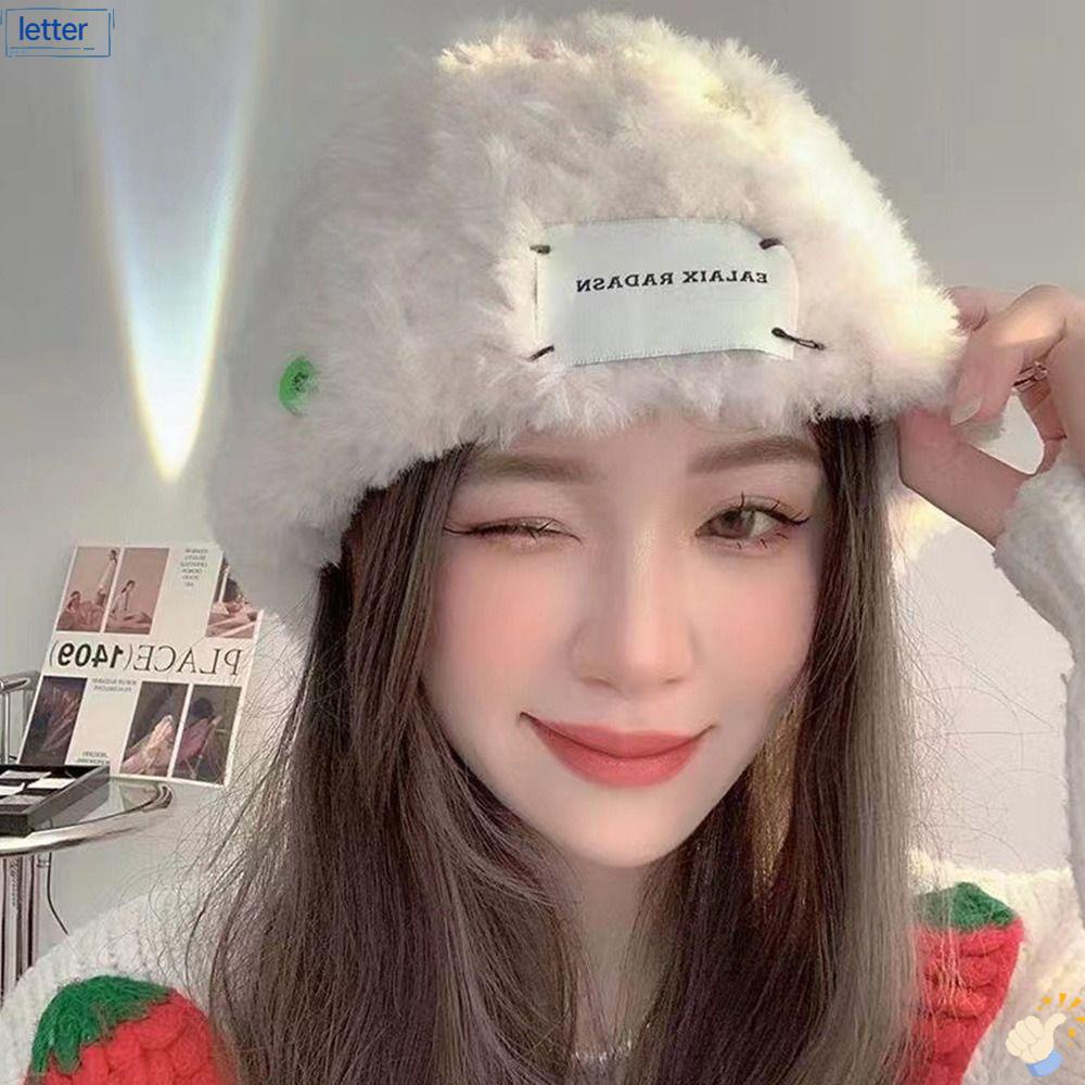 LET Mũ Dệt Kim Dày Dặn Phối Nút Nhiều Màu Sắc Xinh Xắn Dành Cho