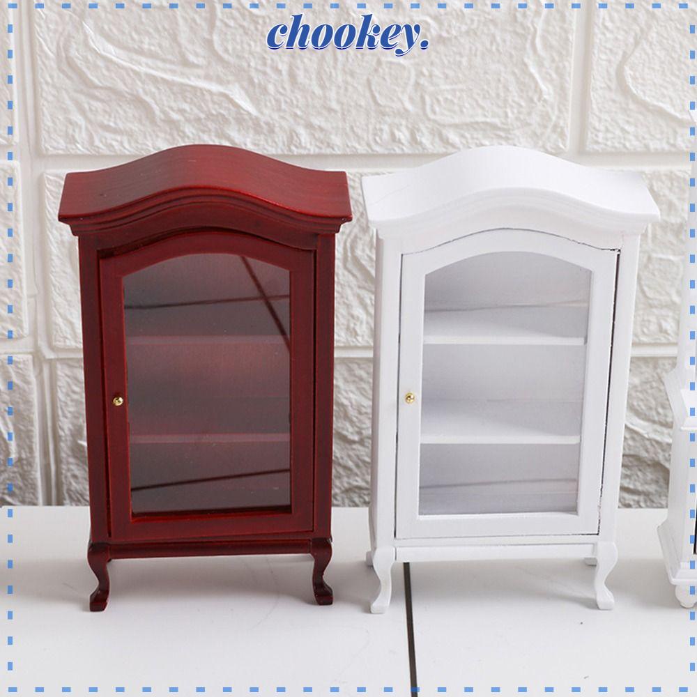 CHOOKEY Mô Hình Tủ Chén Chống Bụi Trang Trí Nhà Búp Bê