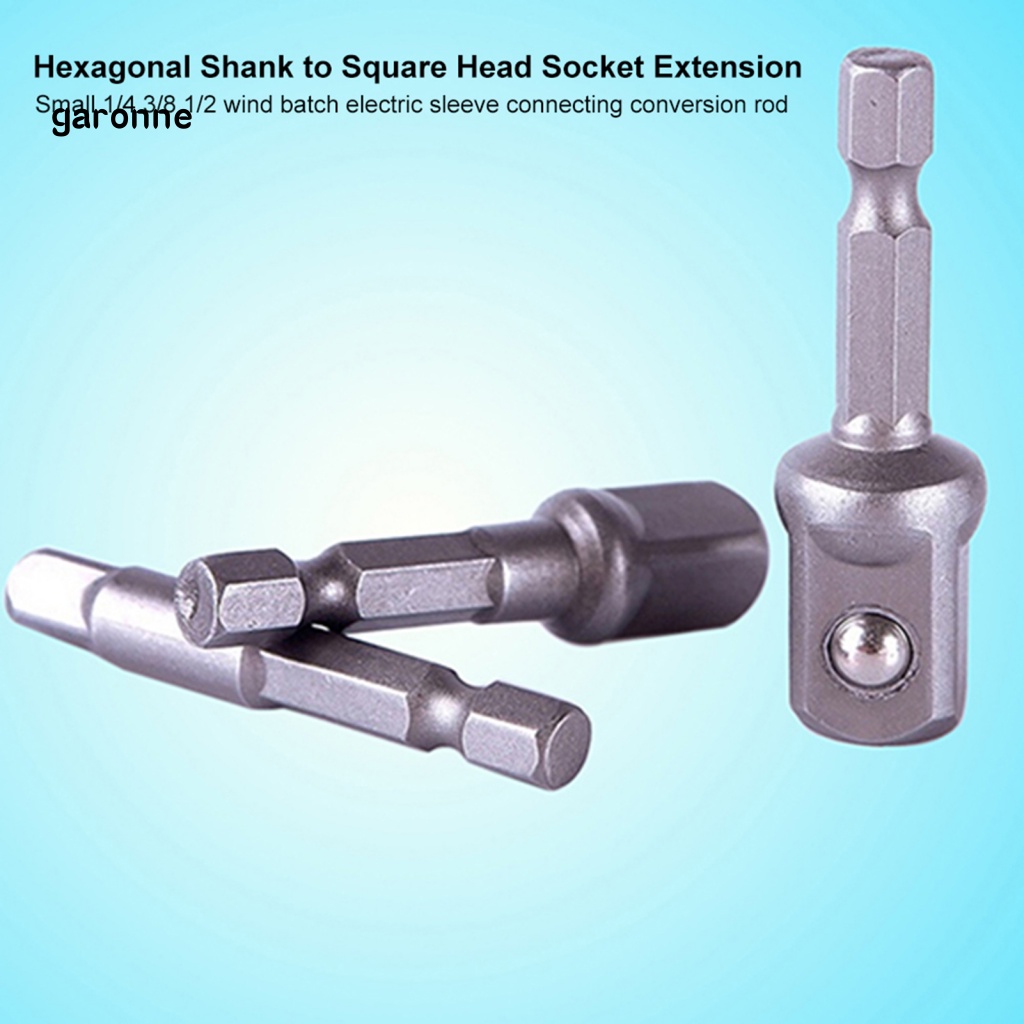 Set 3 Đầu Chuyển Đổi Mũi Khoan Lục Giác 1 / 4inch 3 / 8inch 1 / 2inch Chuyên Dụng