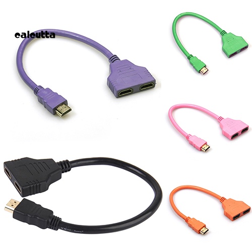 Dây Cáp Chuyển Đổi 1080P HDMI Sang 2 Cổng Cắm 1 Đầu Cắm Tiện Dụng