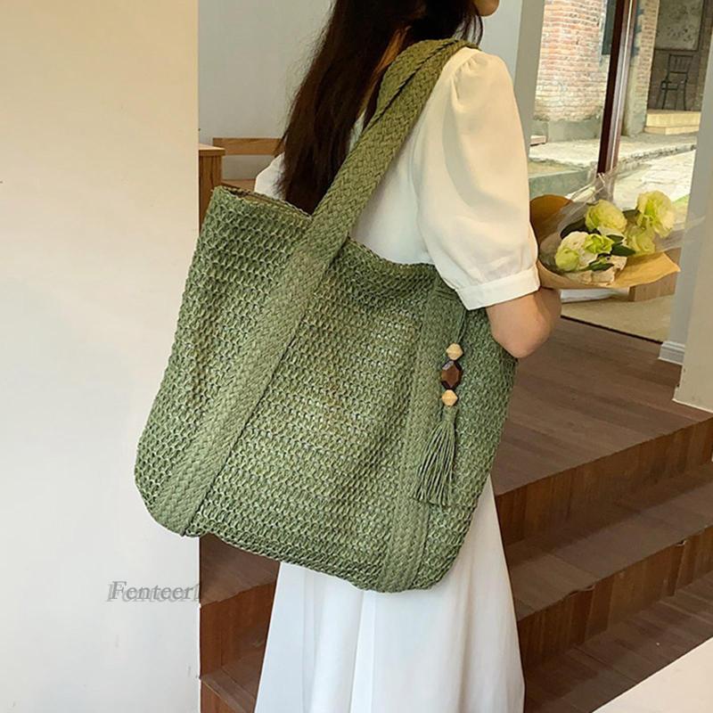 Túi Xách Đan Lát Phong Cách Boho Thời Trang Cho Nữ