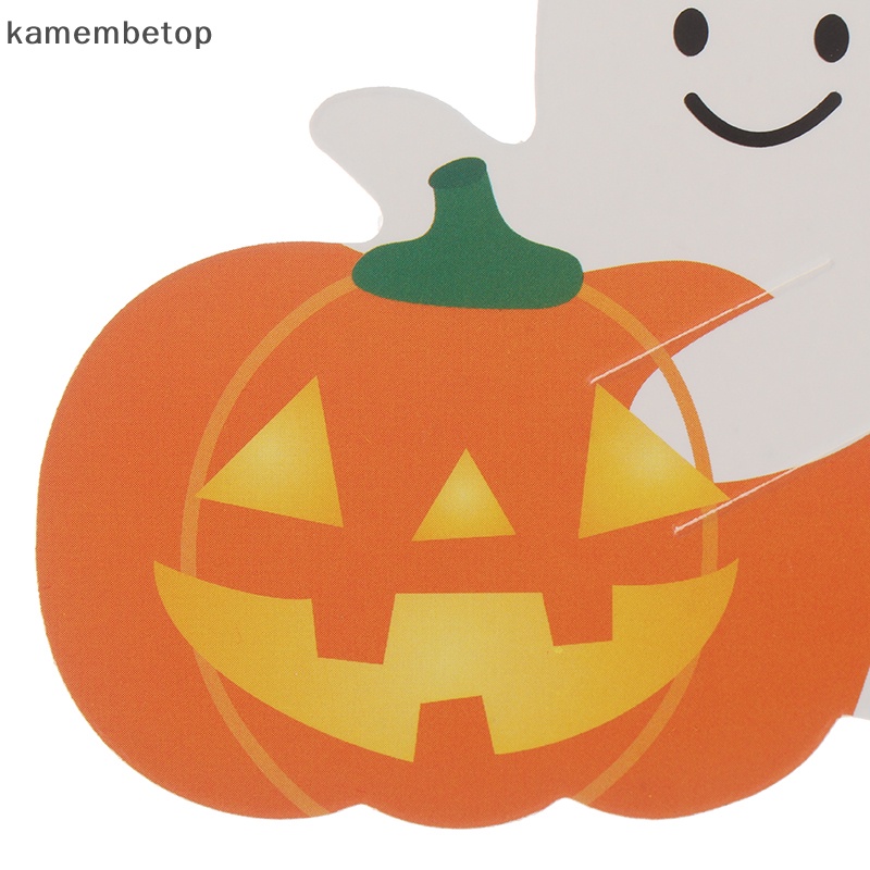 Set 50 Tấm Thẻ Giấy In Hình Kẹo Mút Halloween