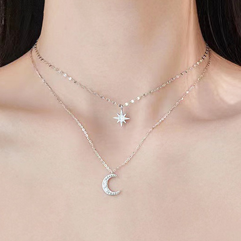 Vòng cổ Mặt Trăng Và Ngôi Sao Thời Trang Cho Nữ