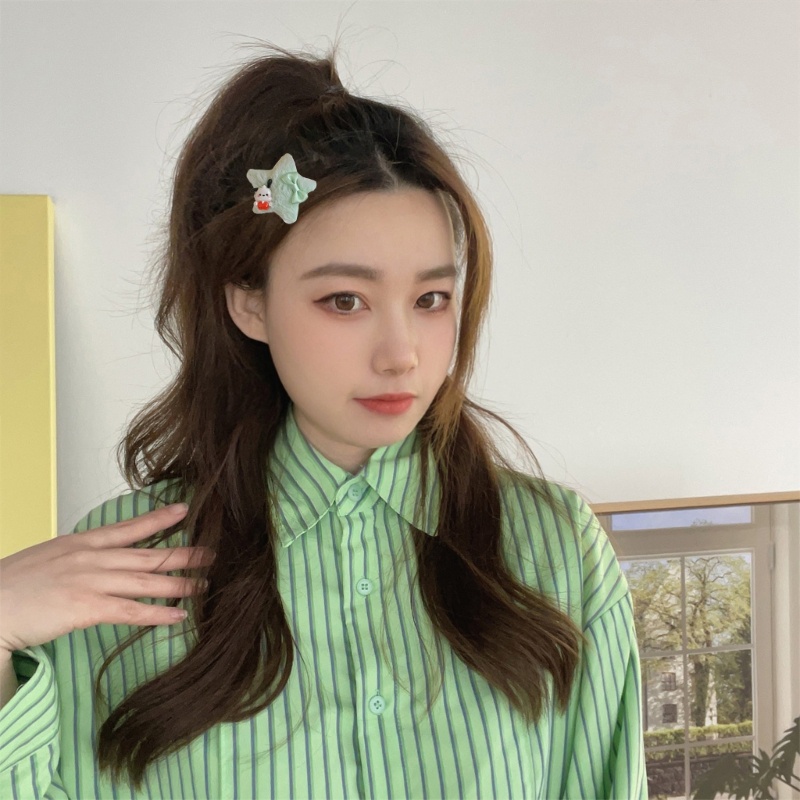 Kẹp Tóc Ngôi Sao Mini Đính Lông Nhung Dễ Thương Xinh Xắn Y2K