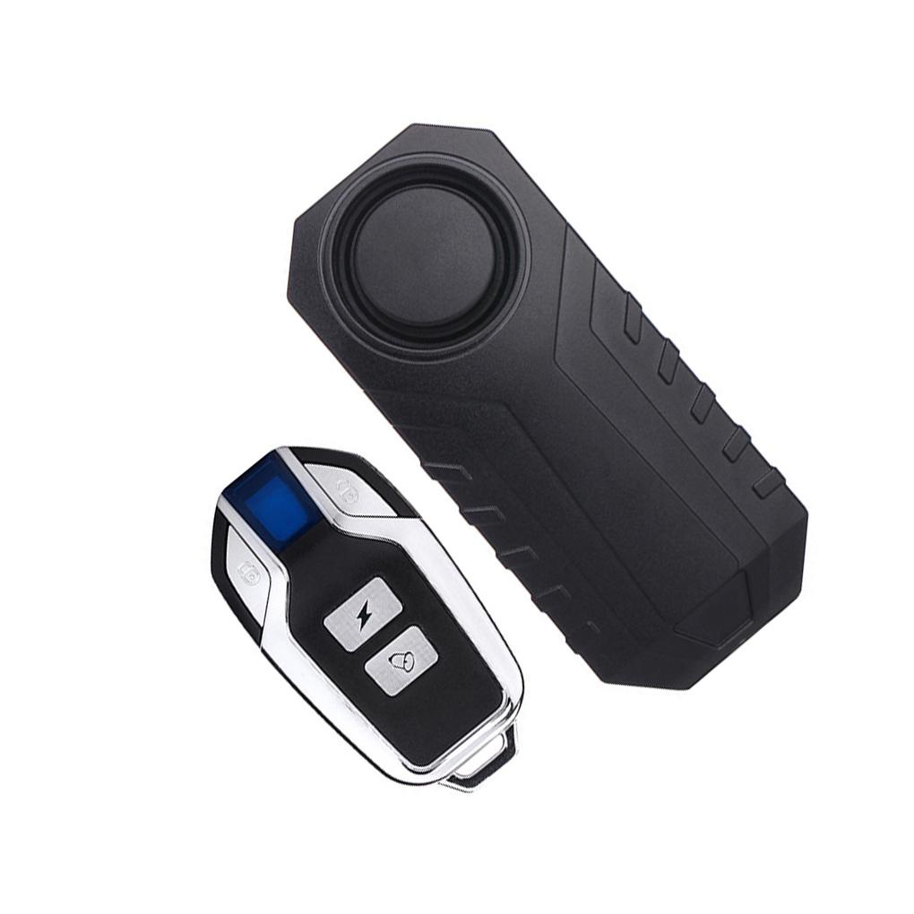 Chuông Báo Động Chống Trộm Màu Đen Dễ Dàng Cài Đặt Bảo Vệ Cho Xe Máy Xe Hơi