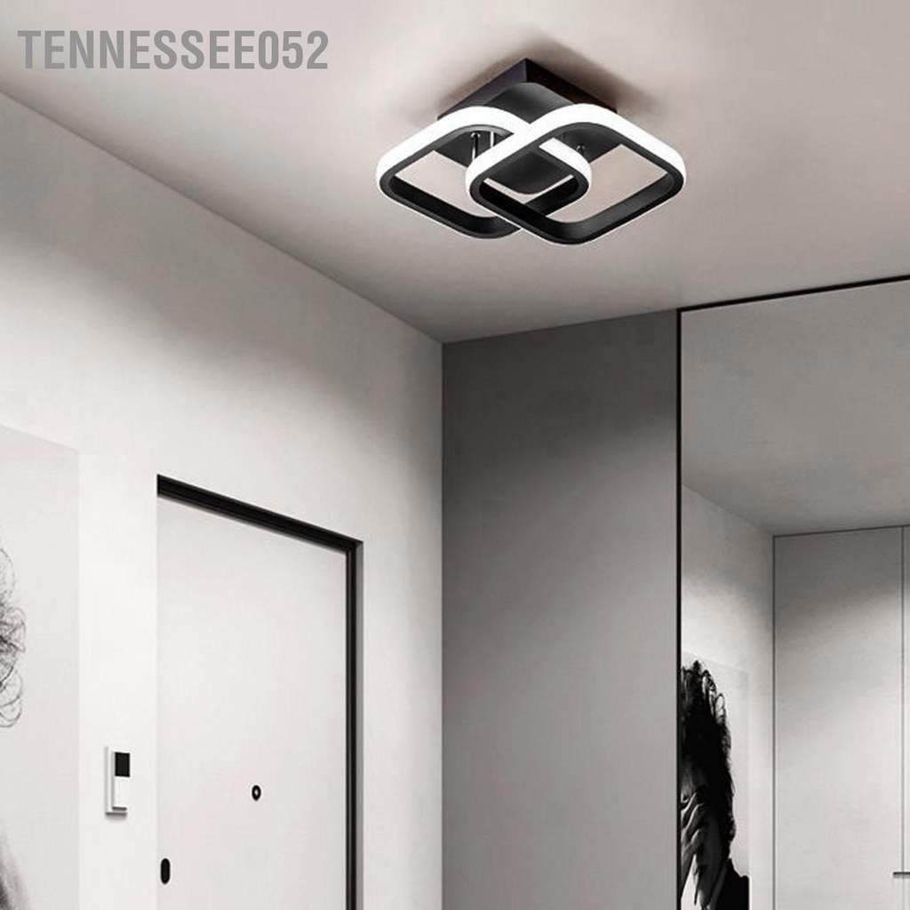 Tennessee052 Đèn trần LED hiện đại xếp chồng bốn góc phong cách trang nhã cho phòng ngủ khách 85‑265V