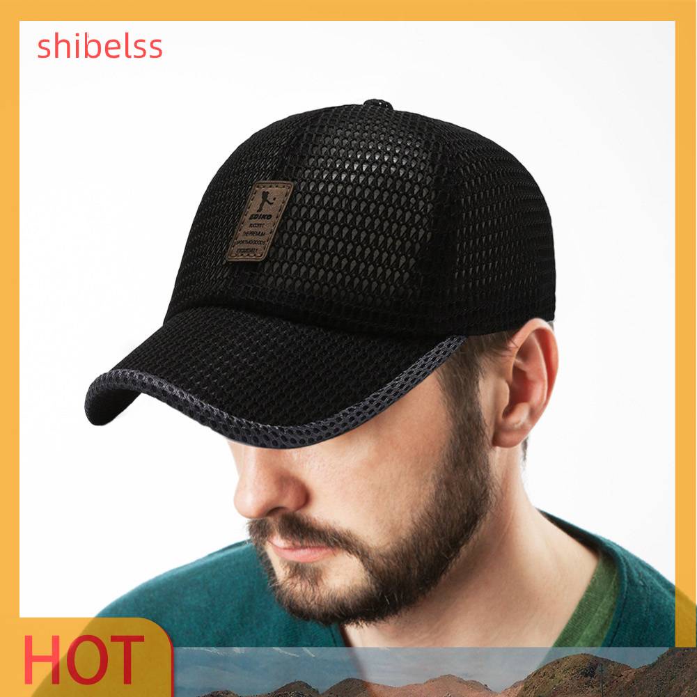 Mũ Lưỡi Trai Phối Lưới Thoáng Khí Thời Trang Mùa Hè Cho Nam Và Nữ