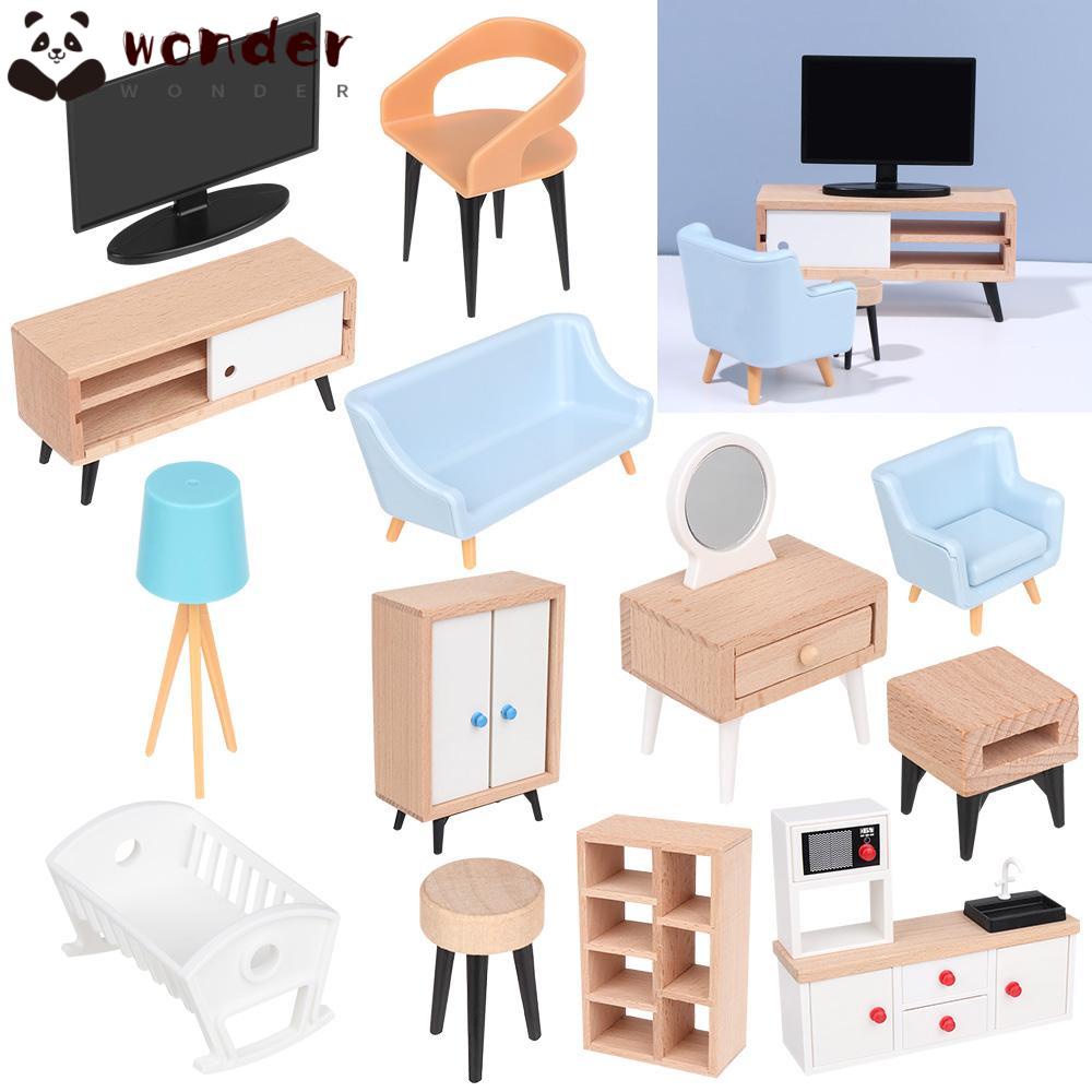 WONDER Mô Hình TV Mini Tỉ Lệ 1: 12 Dùng Để Trang Trí Nhà Búp Bê