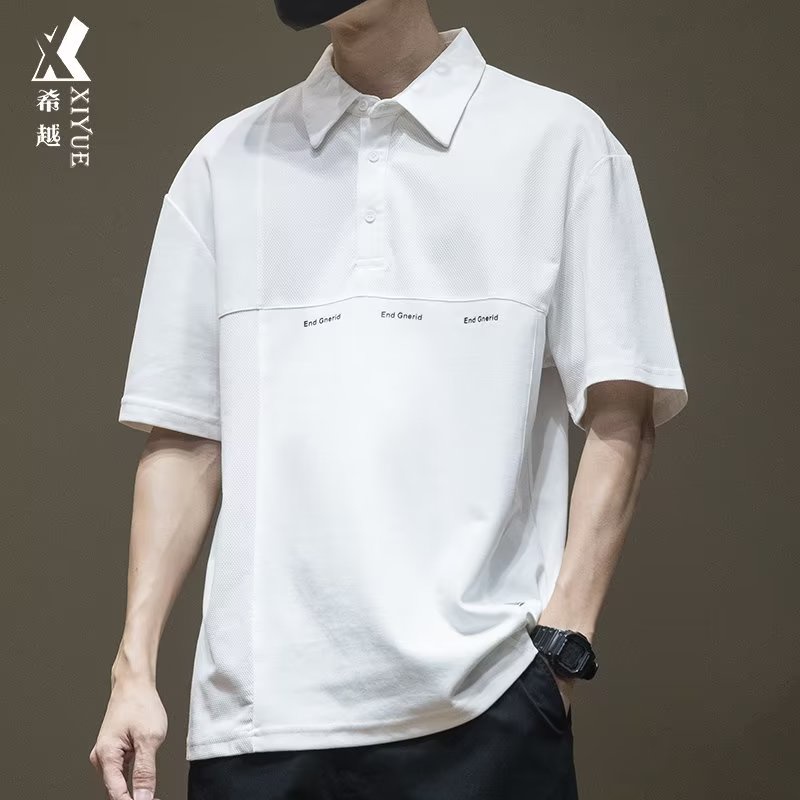 Áo polo Tay Ngắn Chất Liệu Cotton Cao Cấp Có Size Từ M-8XL Thời Trang Theo Phong Cách Mỹ Cho Nam