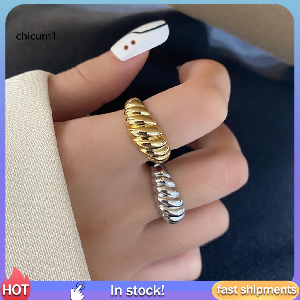 Nhẫn Hở Mạ Bạc Phong Cách Vintage Thời Trang Cho Nữ