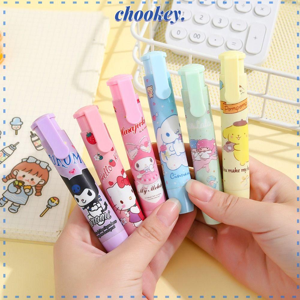 CHOOKEY Bộ 3 Cục Tẩy Bút Chì Kiểu Dáng Dễ Thương Cho Học Sinh