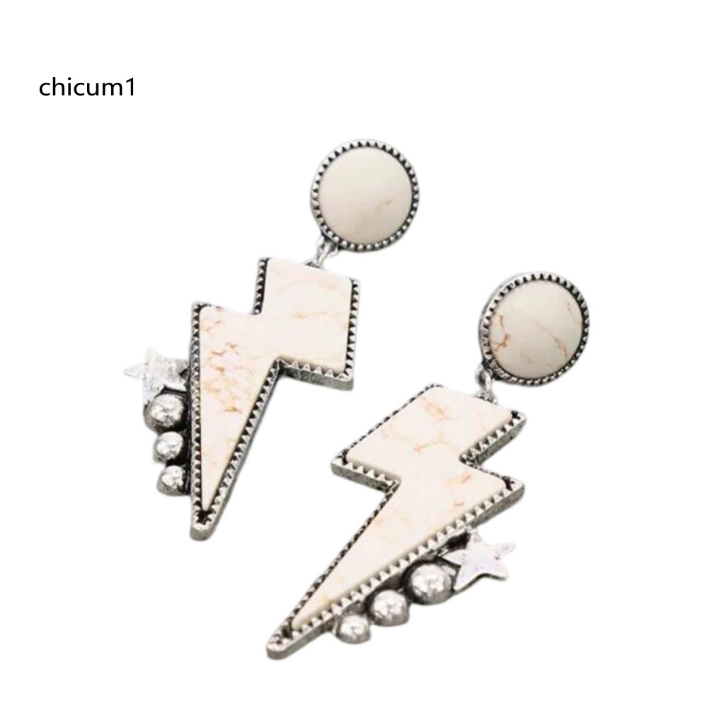 1 Cặp Bông Tai Xỏ Lỗ Họa Tiết Hình Học Phong Cách Bohemian Thời Trang Cho Nữ