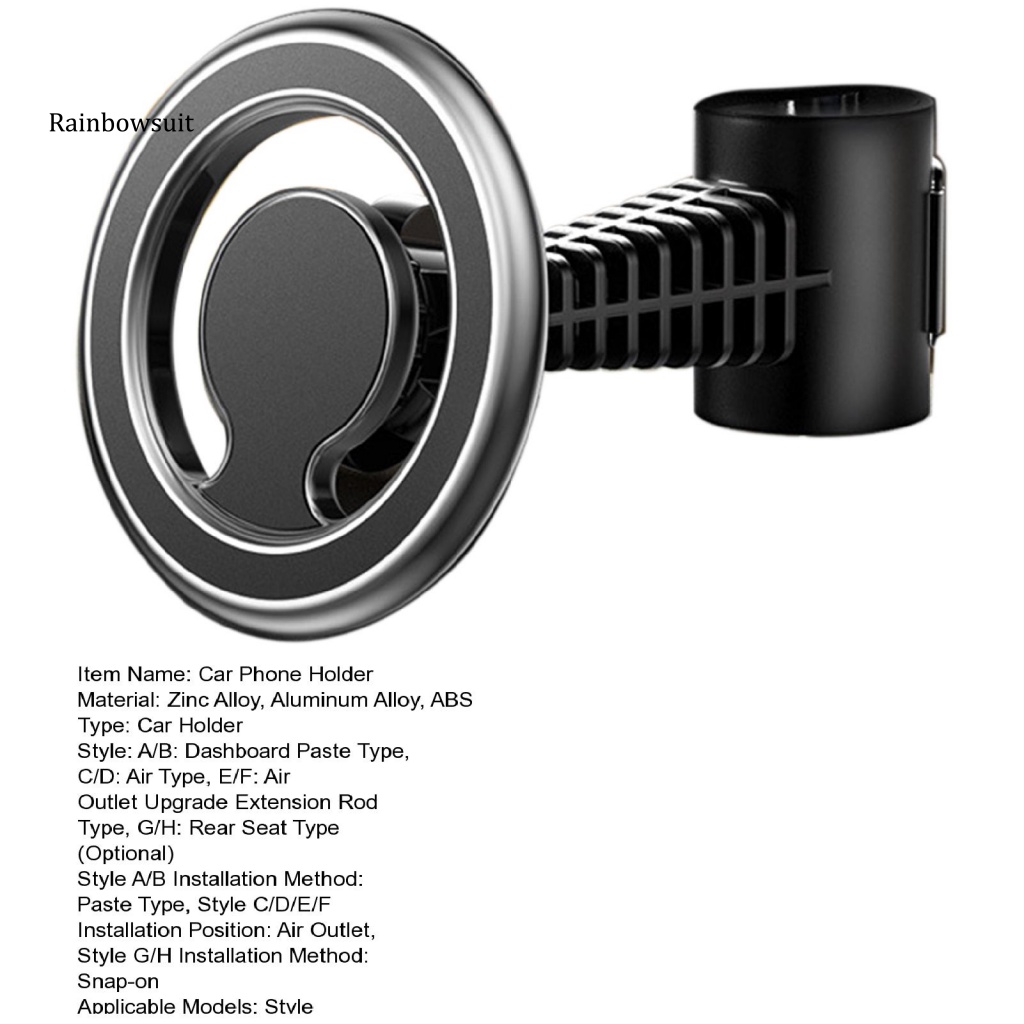 Giá Đỡ Điện Thoại / GPS Từ Tính Xoay 360 Độ Chống Trượt Tiết Kiệm Không Gian Có Thể Điều Chỉnh Cho Xe Hơi