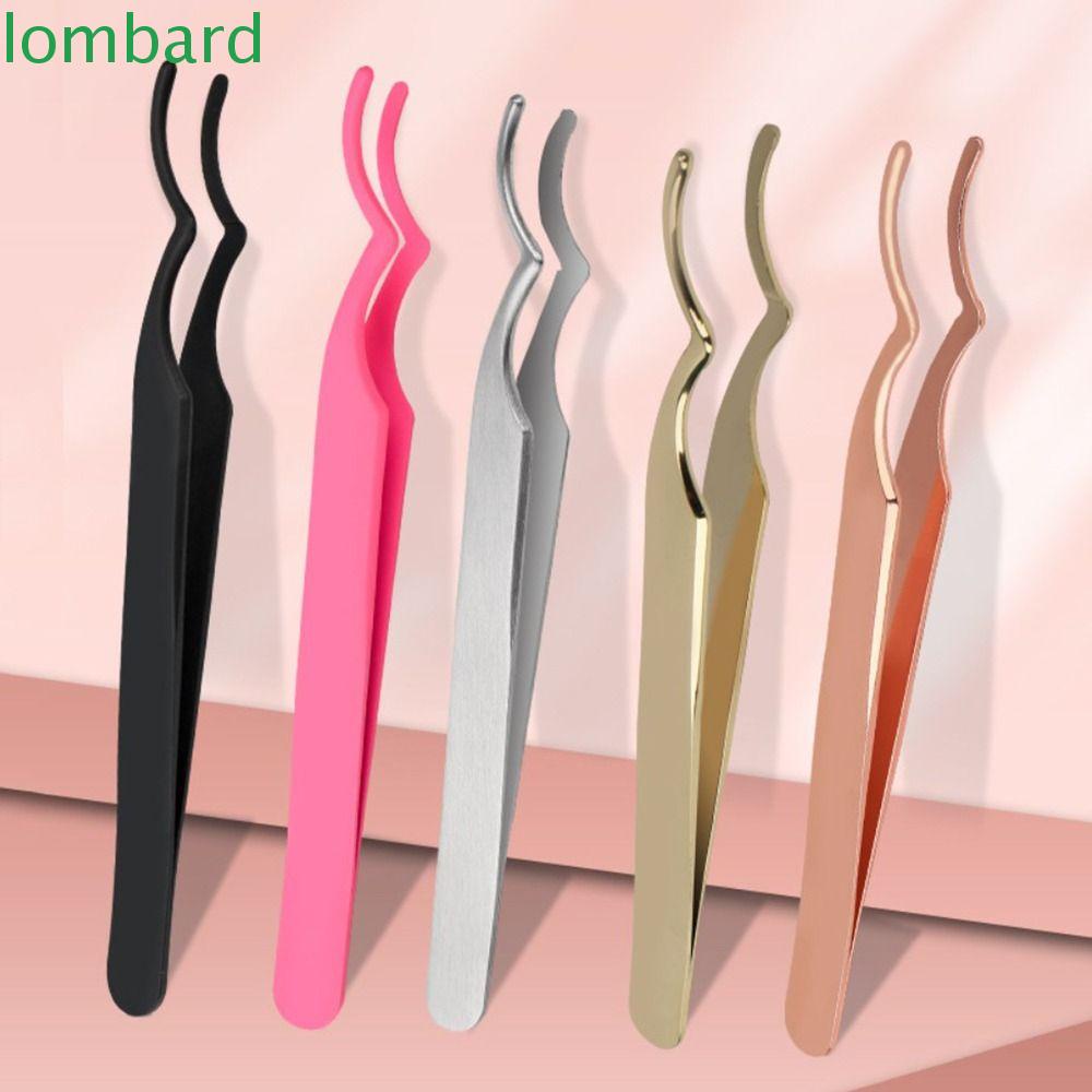 LOMBARD Nhíp Gắn Lông Mi Giả / Lông Mày Chuyên Nghiệp Bằng Thép Không Gỉ