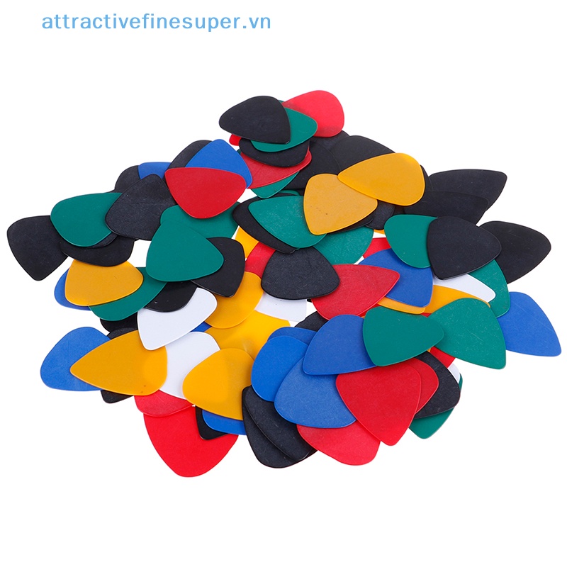 Set 100 Miếng Gảy Đàn Guitar Điện Trơn Mượt Áo Khoác Thời Trang Trẻ Trung Cá Tính