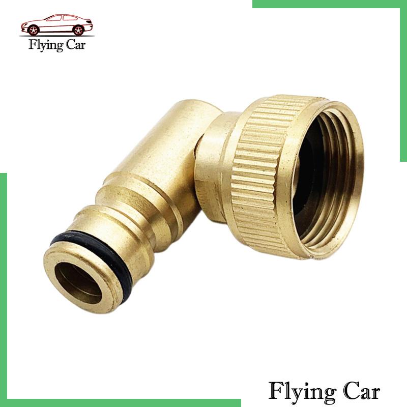 Đầu Nối Vòi Nước 90 Độ 3 / 4in Bằng Đồng Thau Siêu Bền Tiện Dụng Cho Sân Vườn