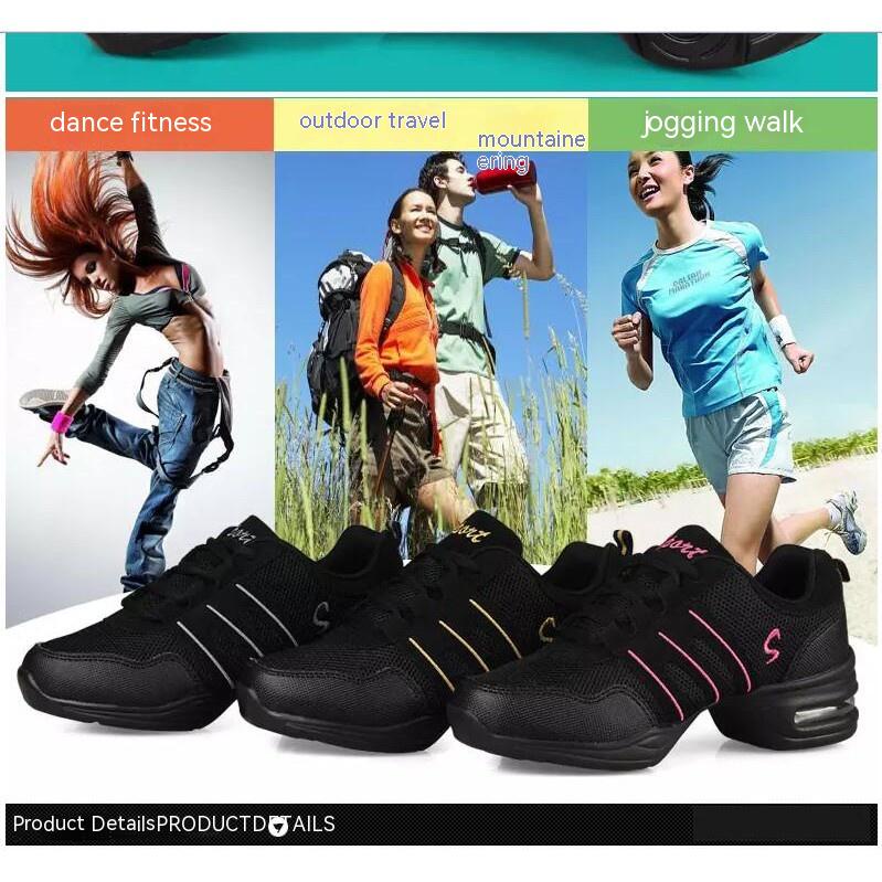 Giày Nhảy Đế Mềm Mũi Vuông Phong Cách Hip Hop Hiện Đại 7 Màu Tùy Chọn Cho Nữ Giày Nhảy Latin Chuyên Dụng Chất Lượng