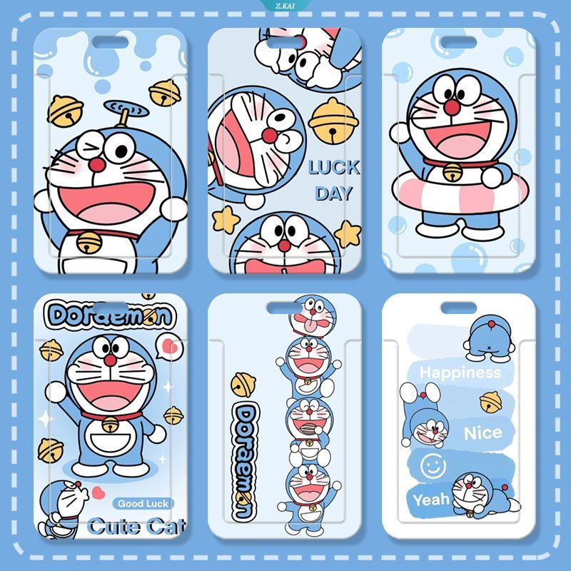 Bao Đựng Thẻ ID / Thẻ Ngân Hàng In Hình Doraemon Dễ Thương