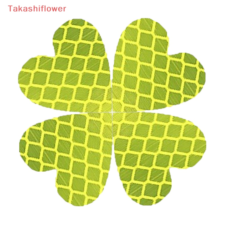 Bộ 6 Miếng Dán Phản Quang Cảnh Báo An Toàn Hình Trái Tim Cho Xe Hơi